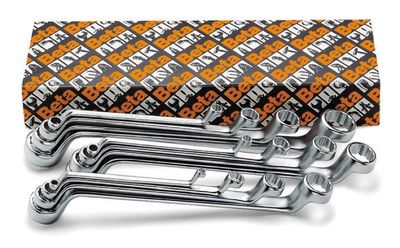 Beta 12-delige set ringsleutels, diep gebogen(art. 90) 90/S12 - 000900166