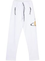 Vivienne Westwood pantalon nervuré à logo imprimé - Blanc - thumbnail