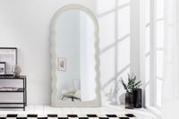Design Wandspiegel WAVE 160cm Witte Ronde Boogspiegel - 45941