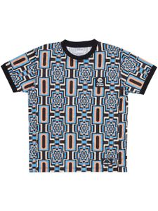 Marcelo Burlon County of Milan t-shirt Optical à manches courtes - Bleu