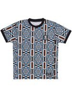 Marcelo Burlon County of Milan t-shirt Optical à manches courtes - Bleu