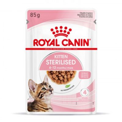 Royal Canin Kitten Sterilised natvoer kat (in saus) 1 doos (12 x 85 g)