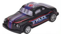 Tender Toys politieauto 10 cm zwart - thumbnail