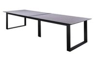 Teeburu table 300x100cm. alu black/concrete - Yoi