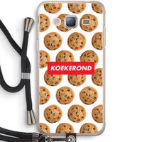 Koekerond: Samsung Galaxy J3 (2016) Transparant Hoesje met koord