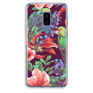 Papegaaien: Samsung Galaxy S9 Plus Transparant Hoesje