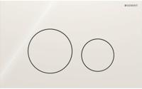 Geberit Sigma 40 bedieningspaneel round zandgrijs glas voor Sigma reservoirs 8cm (UP720) en 12cm (UP320)