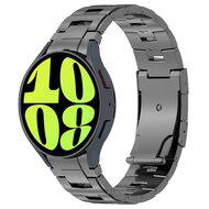 Titanium band met aansluitknop - Grafietgrijs - Samsung Galaxy Watch 6 - 40mm & 44mm - thumbnail