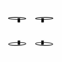 Pothouder zwart set 4 Royal Well - Royal well