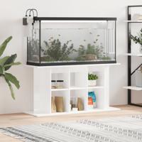 Aquariumstandaard 120x40x60 cm bewerkt hout hoogglans wit