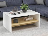 Salontafel APOLLO 90 cm wit/saphire eik