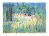 Kunstdruk Ralf Westphal - Mittagshitze in der Toscana 80x60cm
