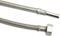 Flexibele aansluitslang - rvs gevlochten - binnendraad x buis - 3/8” x 10mm - DN8 - lengte 50cm