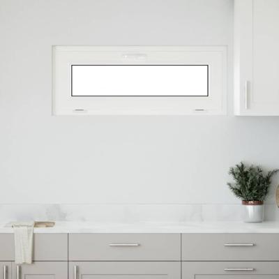 Kelderraam "RISOR" 100x40 cm 2 glas kiepbaar wit