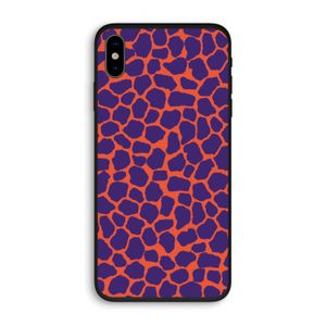 Purple Giraffe: iPhone XS Biologisch afbreekbaar hoesje