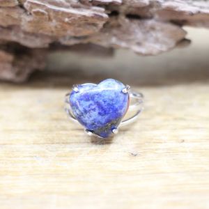 Lapis lazuli ring hart - Sieraden - Spiritueelboek.nl
