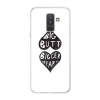 Big butt bigger heart: Samsung Galaxy A6 Plus (2018) Transparant Hoesje