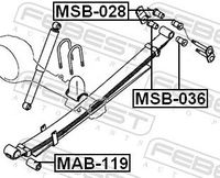 Afstandshuls, bladveer MSB036