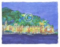 Kunstdruk Ralf Westphal - Portofino / Ligurien 90x70cm