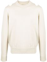 Jil Sander cut-out wool jumper - Tons neutres - thumbnail