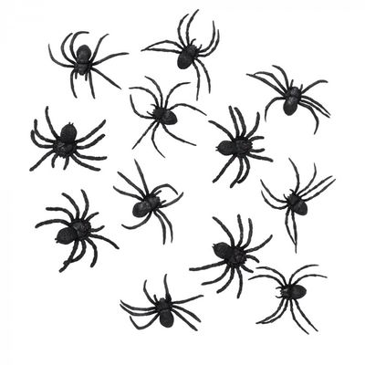 Set 12 Spinnen (5 x 6 cm)