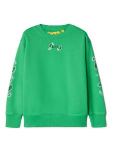 Off-White Kids sweat en coton à imprimé bandana - Vert