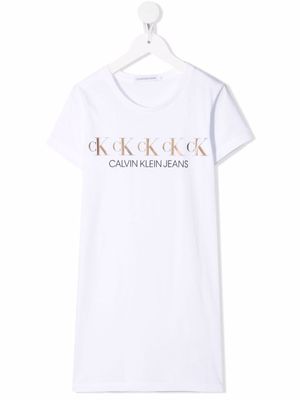 Calvin Klein Kids t-shirt à logo imprimé - Blanc