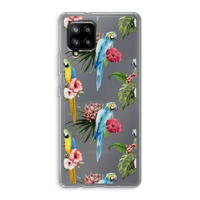Kleurrijke papegaaien: Samsung Galaxy A42 5G Transparant Hoesje