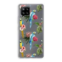 Kleurrijke papegaaien: Samsung Galaxy A42 5G Transparant Hoesje