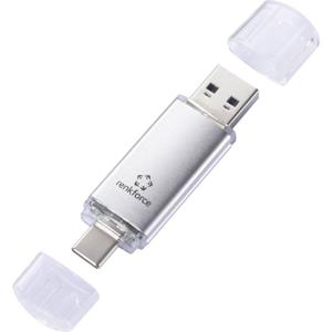 Renkforce RF-USBOS-220 USB-stick 32 GB Zilver RF-6684362 USB-A, USB-C