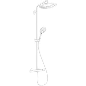Hansgrohe Croma select Select Regendoucheset - thermostaat - air 1jet - EcoSmart - croma 280 hoofddouche - handdouche 3 standen - mat wit 26890700