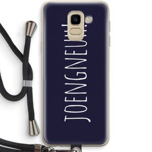 Joengneuh!: Samsung Galaxy J6 (2018) Transparant Hoesje met koord