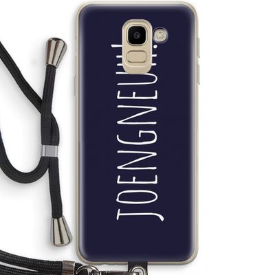 Joengneuh!: Samsung Galaxy J6 (2018) Transparant Hoesje met koord