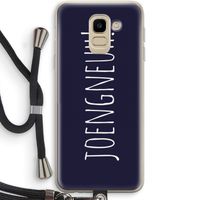 Joengneuh!: Samsung Galaxy J6 (2018) Transparant Hoesje met koord