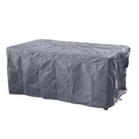 Sunnydays Tuintafel meubel beschermhoes - donker grijs - kunststof - 200 x 130 - waterafstotend