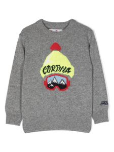 MC2 Saint Barth Kids pull Cortina en maille intarsia - Gris