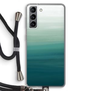 Ocean: Samsung Galaxy S21 Transparant Hoesje met koord