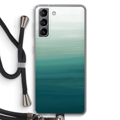 Ocean: Samsung Galaxy S21 Transparant Hoesje met koord