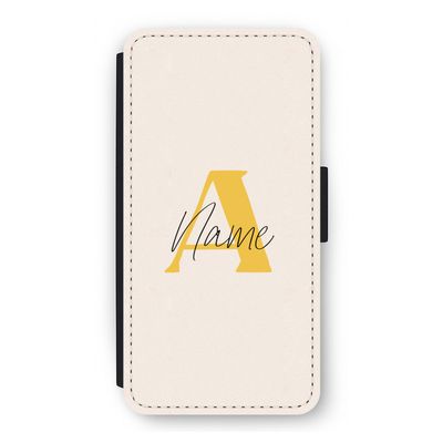 Amber Script: iPhone 12 Flip Hoesje