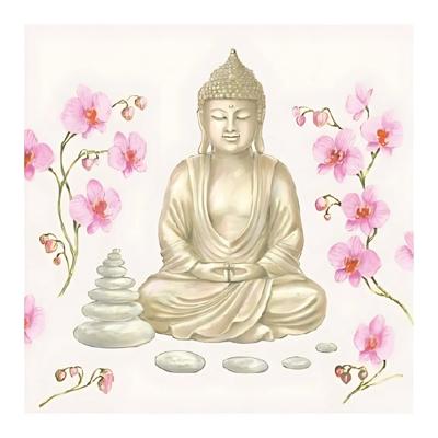 Ambiente servetten - 20x stuks - Tafel diner/lunch - boeddha print - 33 x 33 cm Ambiente servetten - 20x stuks - Tafel diner/lunch - boeddha print - 33 x 33 cm