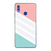 Strepen pastel: Honor Note 10 Transparant Hoesje