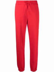 MSGM pantalon de jogging à logo imprimé - Rouge