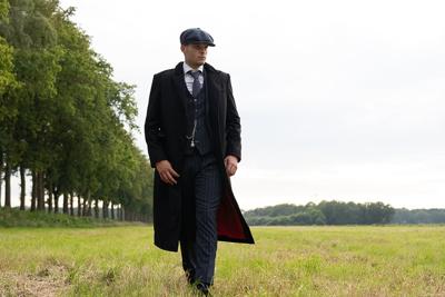 Wollen herenjas - maat XXl | Zwart | Shelby Brothers Store