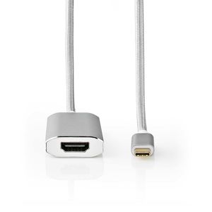 USB-Adapter | USB 3.2 Gen 1 | USB Type-C© Male | HDMI© Connector | 2.00 m | Rond | Verguld | Geb