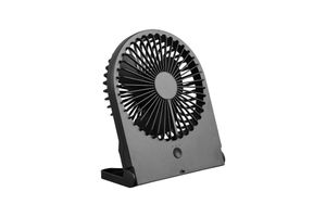 Trio Leuchten Tafelventilator Breezy H 23 cm oplaadbaar zwart