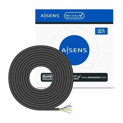 Stevige UTP-netwerkkabel Cat6 Aisens A135-0675 Zwart 100 m