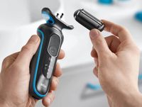 Braun 51-B1000s Scheerapparaat met scheerblad Trimmer Zwart, Blauw - thumbnail