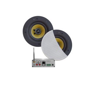 Aquasound WiFi Audio wifi-audiosysteem - (airplay - dlna) - 70 watt - incl zumba speakers wit (230 mm) - . 230v/24v - lan / wlan wma70-zw