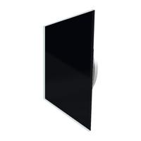 Xenz Feel Good ventilatierooster glas 2 stuks vierkant 15x15 cm zwart