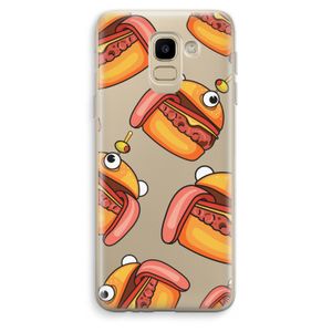 Hamburger: Samsung Galaxy J6 (2018) Transparant Hoesje